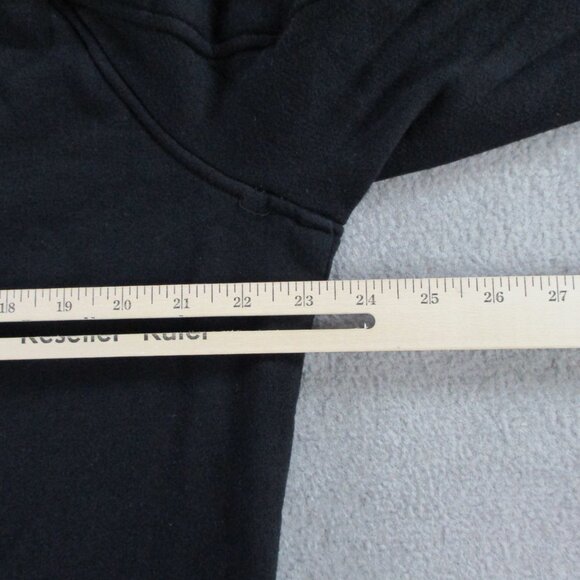 Helmut Lang Sweater Mens XL Black Turtleneck Funnel Sweatshirt Zip Wrist Quilted - Picture 10 of 13